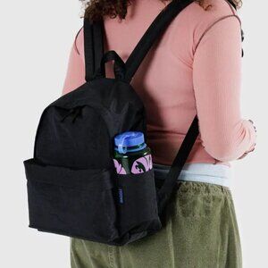 Baggu Medium Nylon Backpack (Black)